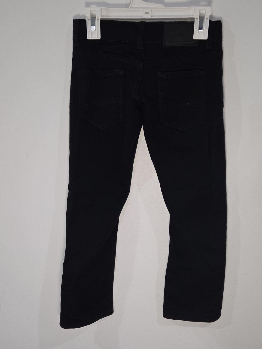 Levi's Sz 7 Kids Black Straight Skinny Leg Jeans
